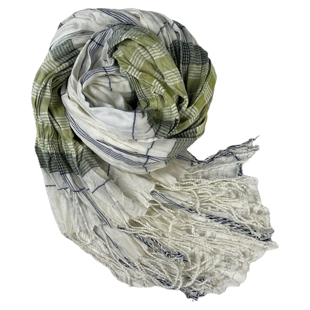 Scarves Australia Mens Scarves Mens Scarf - White Tree Green Grey - Unisex Scarf