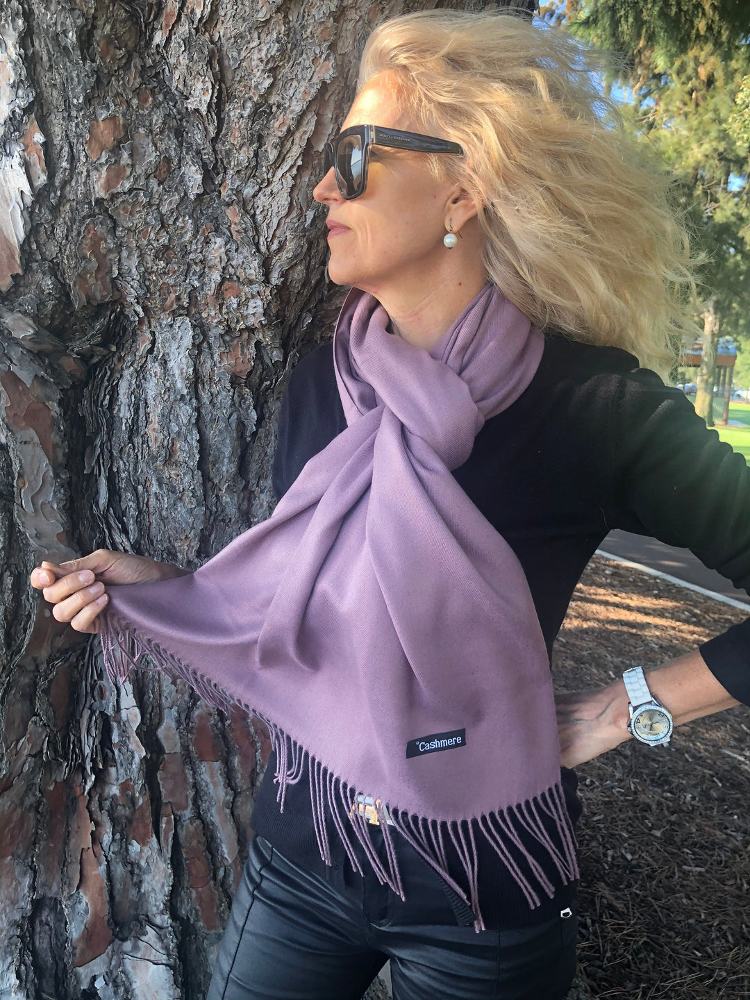 Scarves Australia Pashmina Pashmina Shawl - Lilac Purple Luxury Scarf