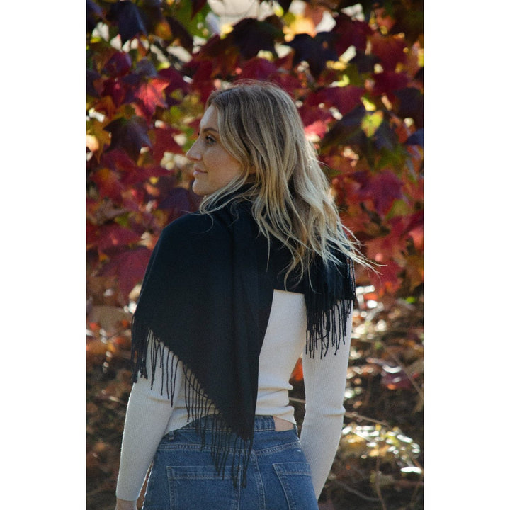 Scarves Australia Pashmina Shawls Black Pashmina Shawl -Thicker Weight