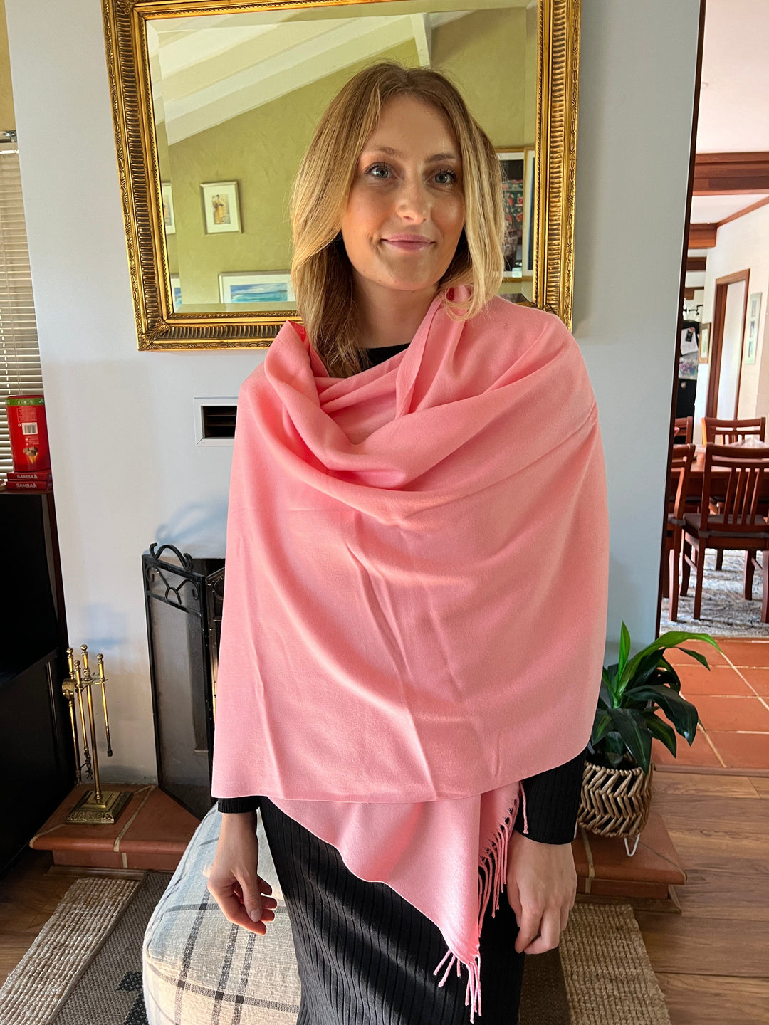 Scarves Australia Pashmina Shawls 🦩 Pink Pashmina Shawl - Flamingo