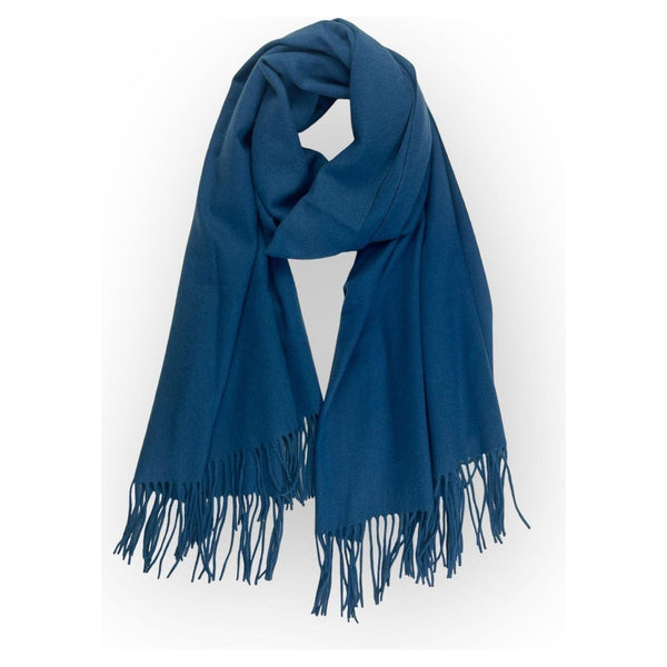 Teal Blue Pashmina-style Shawl Thick Scarf – Scarves Australia