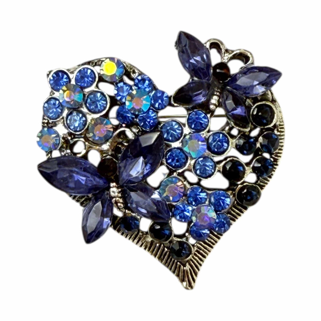 Scarves Australia Scarf Accessories Scarf Brooch - Butterfly Blue