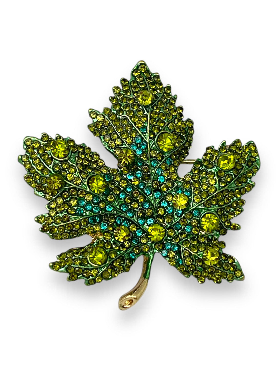 Scarves Australia Scarf Pin 🍁 Scarf Brooch - Maple Leaf - Green