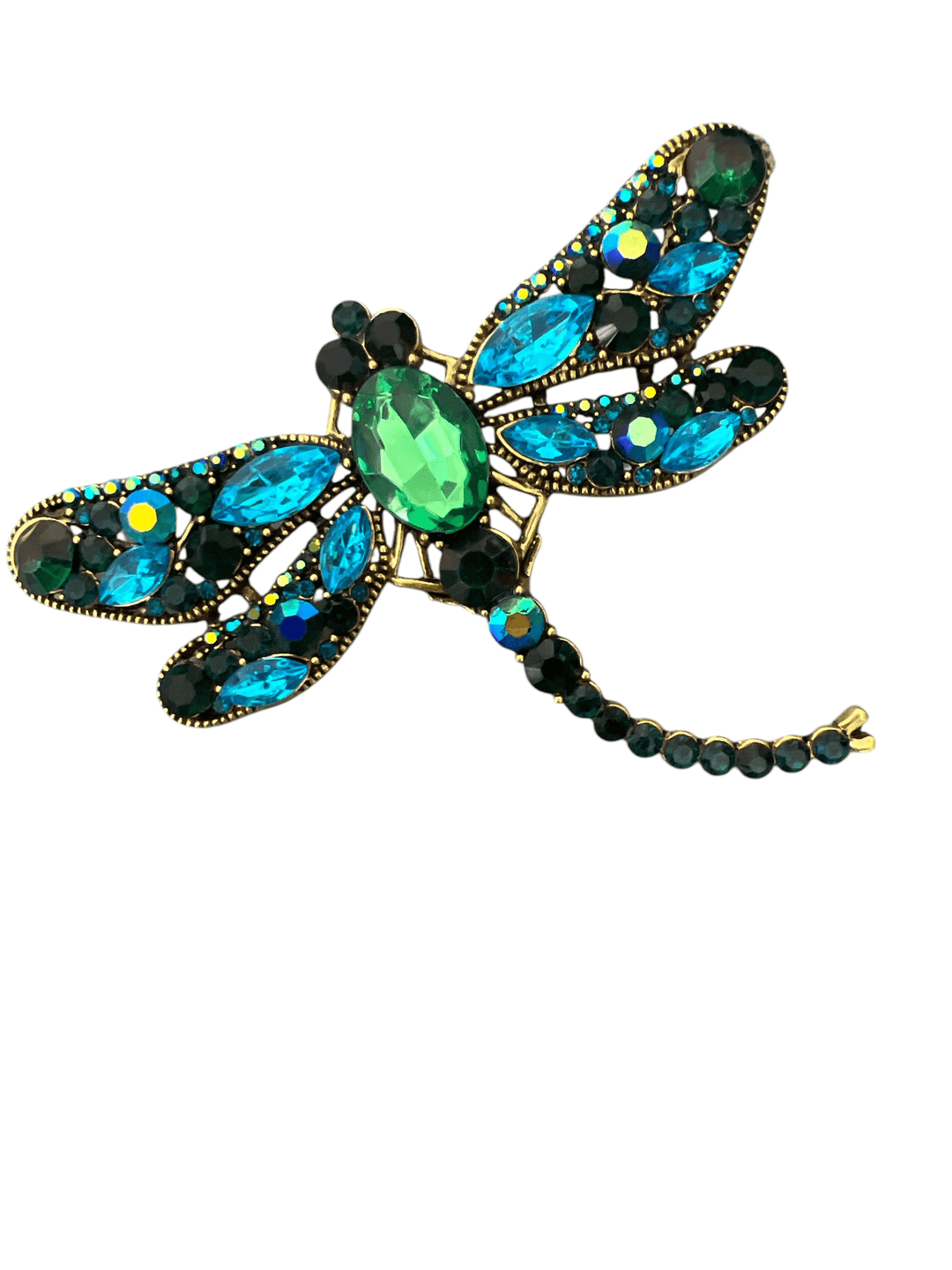 Scarves Australia Scarf pins Dragonfly Brooch - Green Teal