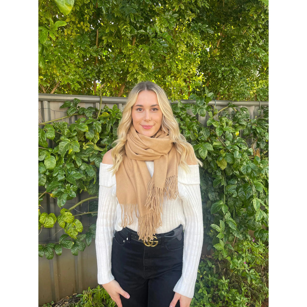 Scarves Australia Scarves & Shawls Pashmina Shawl Camel - Warm Winter Scarf