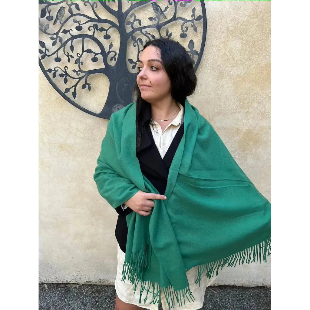 Emerald green shawl deals wrap