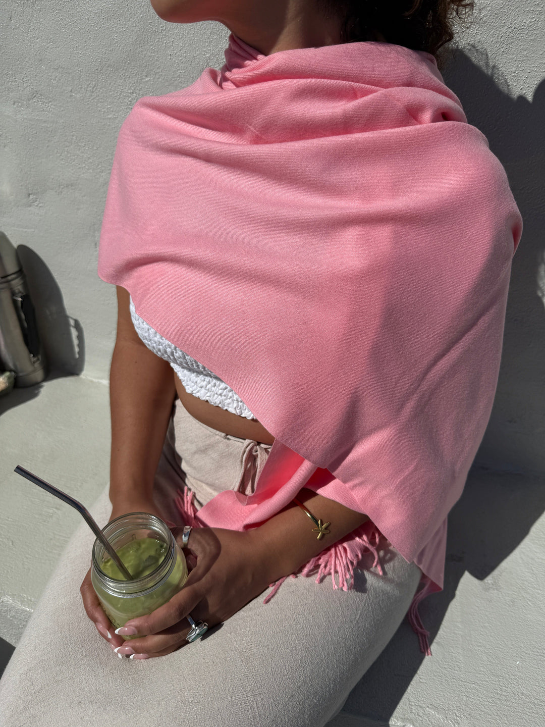 Scarves Australia Scarves & Shawls Pink  Shawl - Lightweight