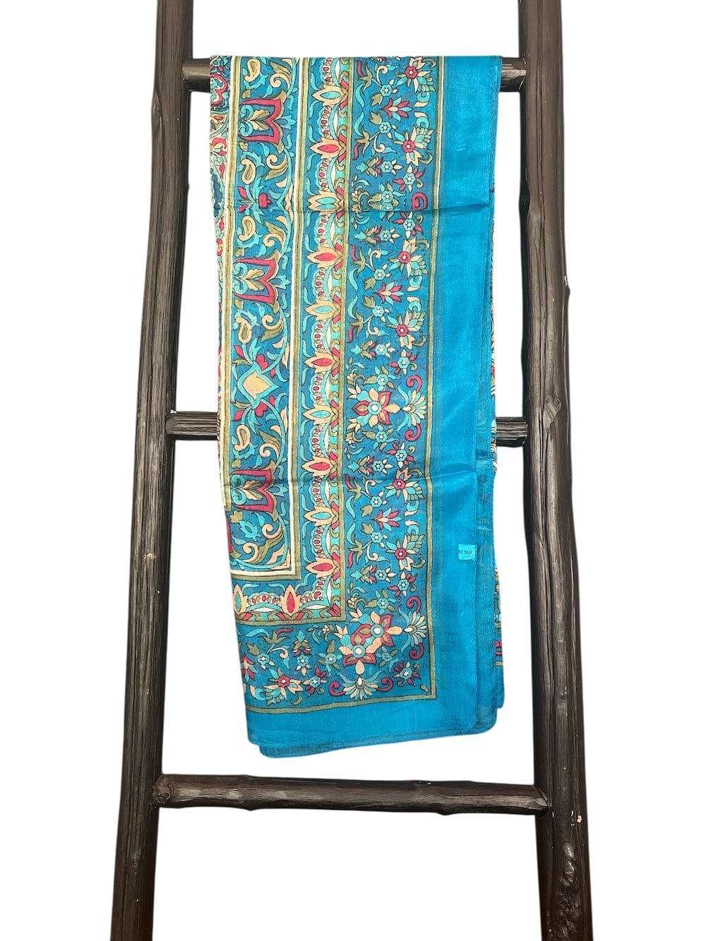 Scarves Australia Silk Scarf Silk Scarf - Deep Turquoise Red Floral