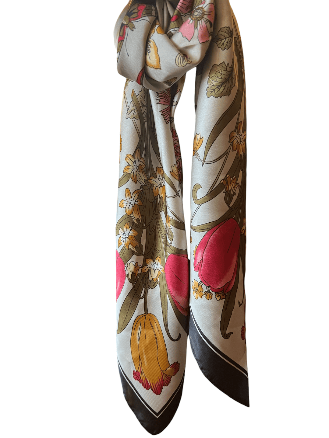 Scarves Australia Silk Scarves Floral Scarf Butterflies - Square - Head Scarf