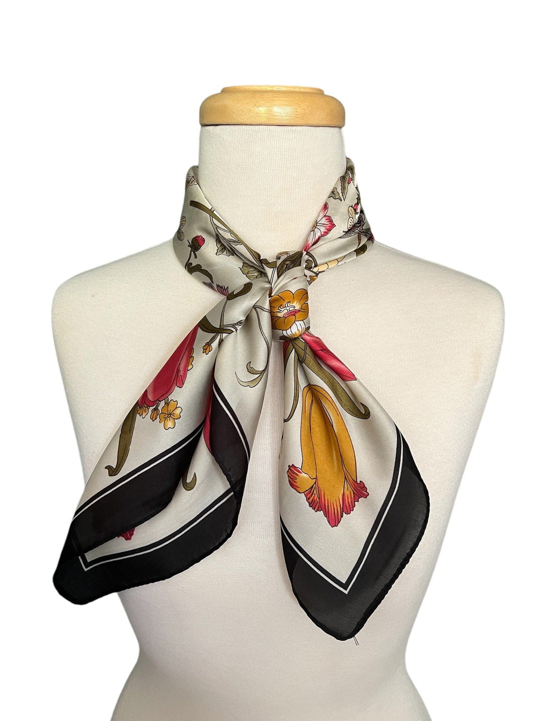 Scarves Australia Silk Scarves Floral Scarf Butterflies - Square - Head Scarf