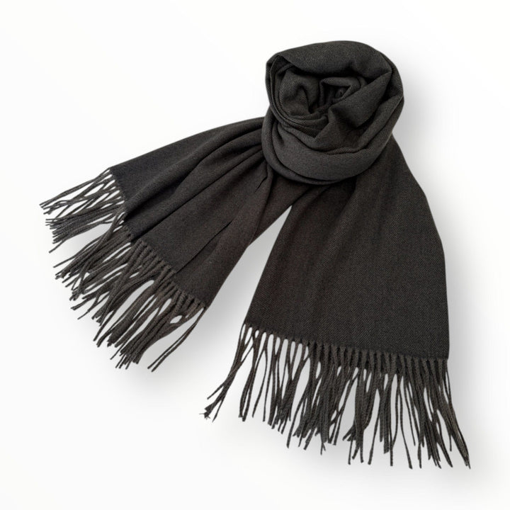 Scarves Australia Thick Pashmina Style Scarf - Charcoal Grey