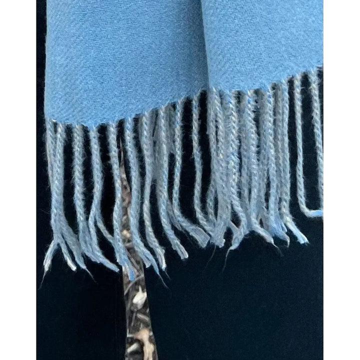 Scarves Australia Winter Scarves Blue Winter Scarf - Duo Tone - Blue Dusk Beige