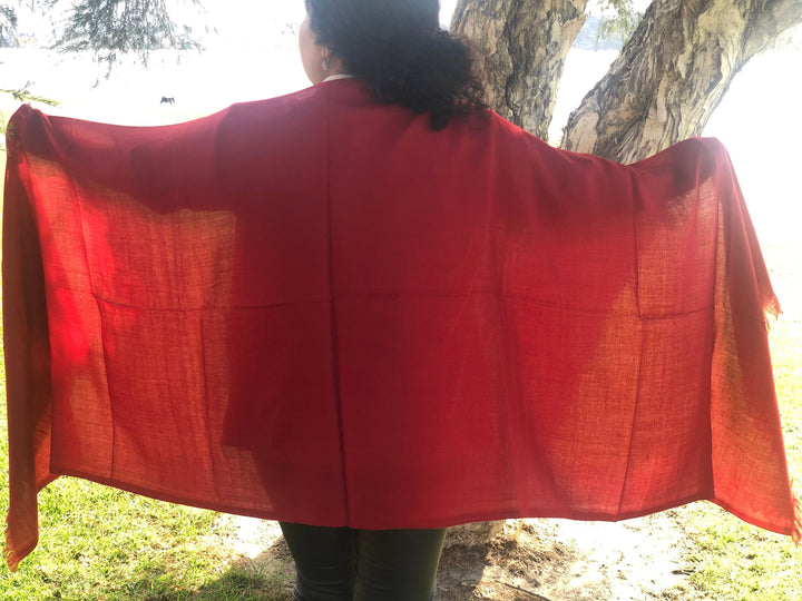 Scarves Australia Apparel & Accessories Luxury Pashmina Red - Pure Cashmere