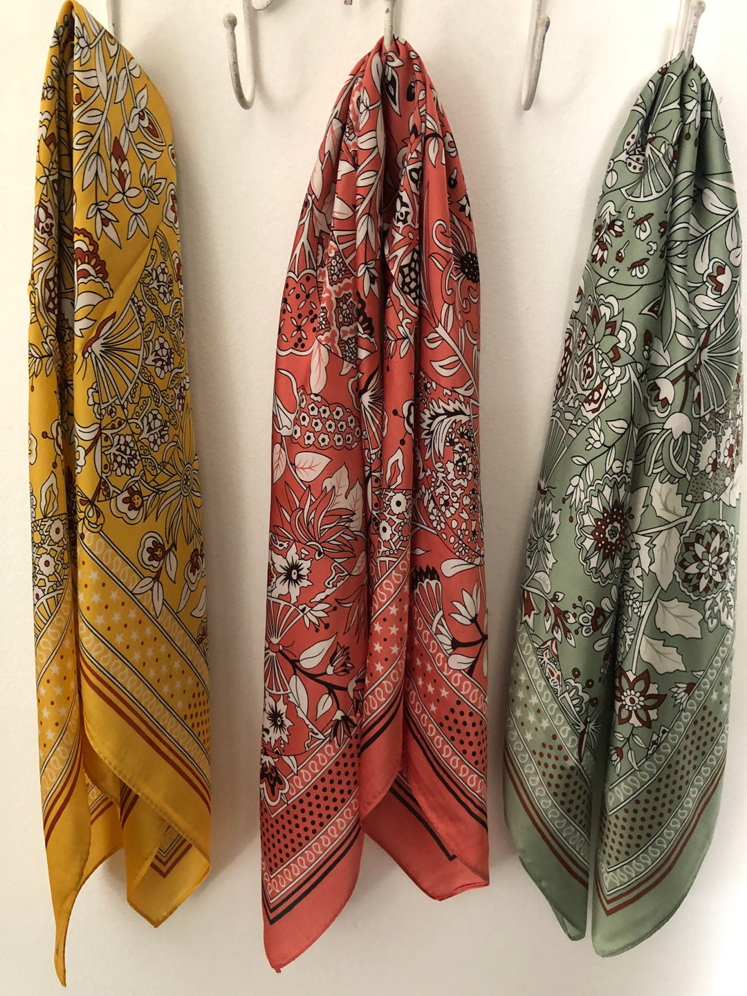 Scarves Australia Apparel & Accessories Neck Scarf Hair Scarf Yellow Floral Square